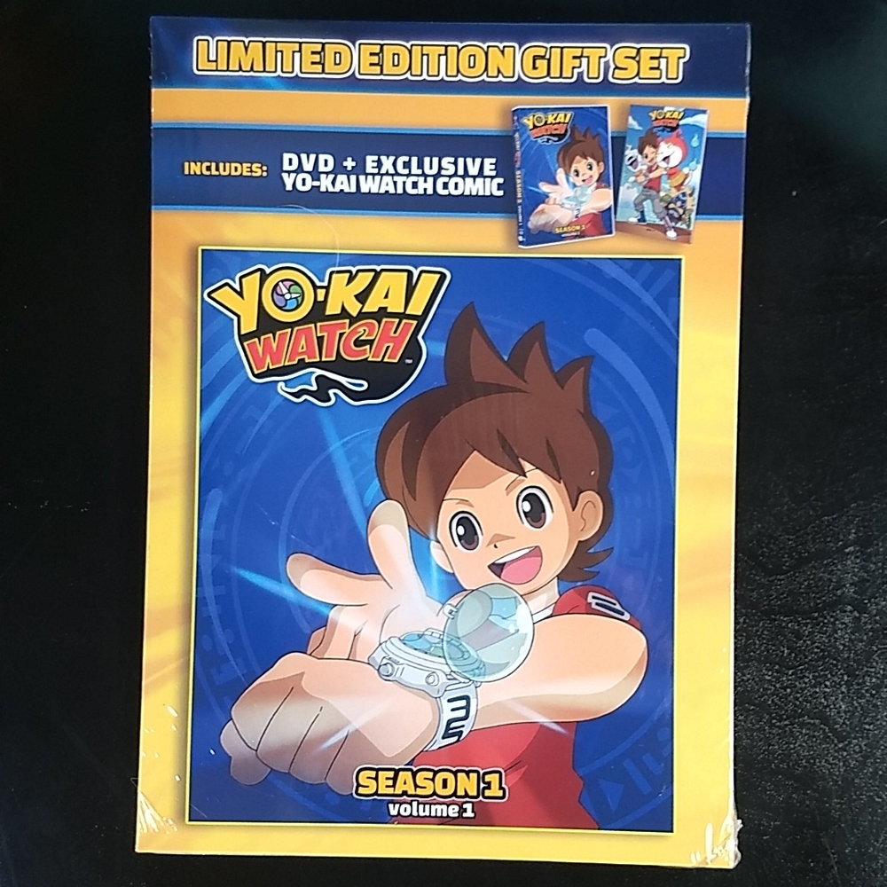 Yo-Kai Watch Limited Edition Gift Set: Season 1 DVD + Comic, Factory Sealed Pack